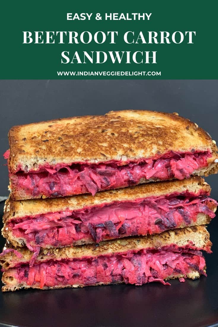 Beetroot Carrot Sandwich