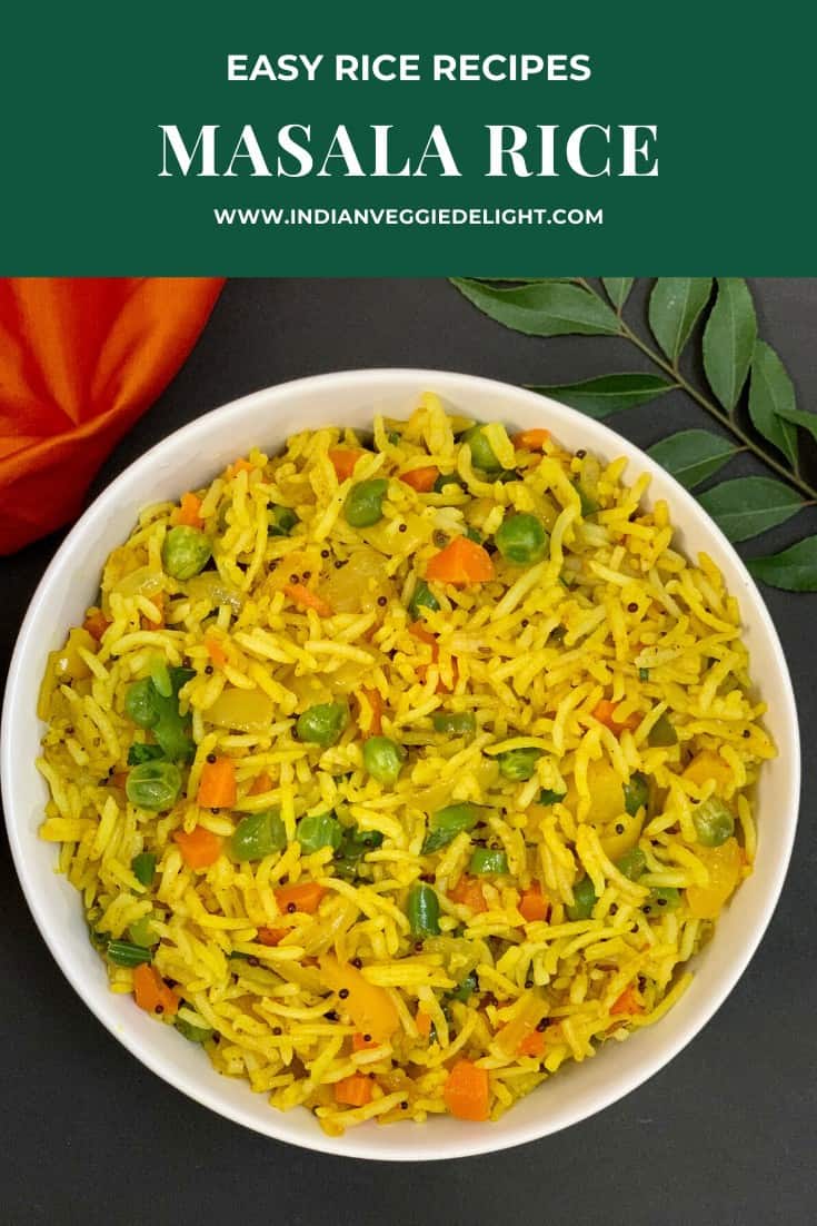 Masala Rice Recipe - Indian Veggie Delight