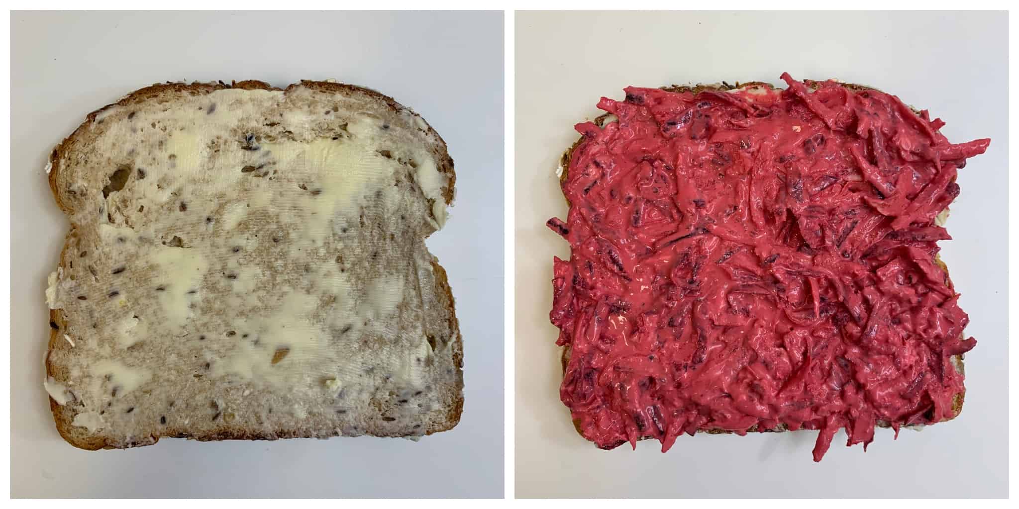 Beetroot Carrot Sandwich Indian Veggie Delight