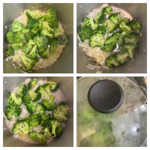 step to cook broccoli collage