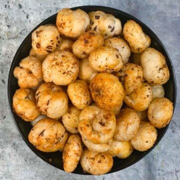 peri peri makhana served in a bowl