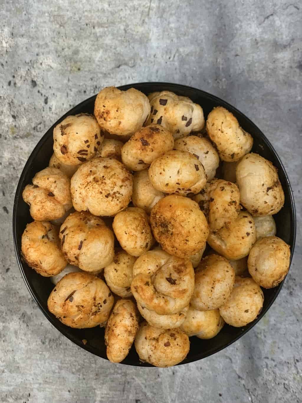 peri peri makhana served in a bowl