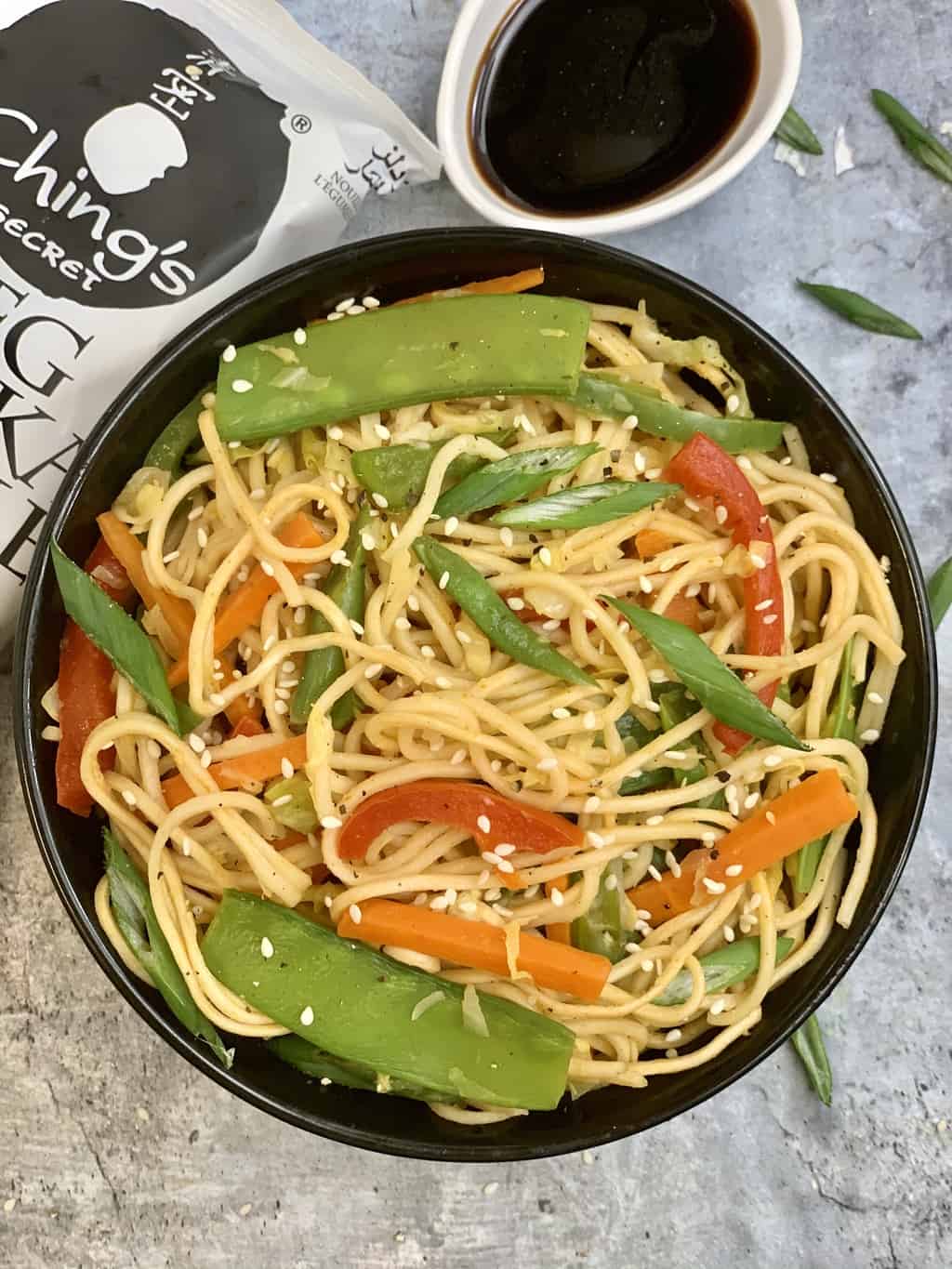 Instant Pot Vegetable Hakka Noodles - Indian Veggie Delight