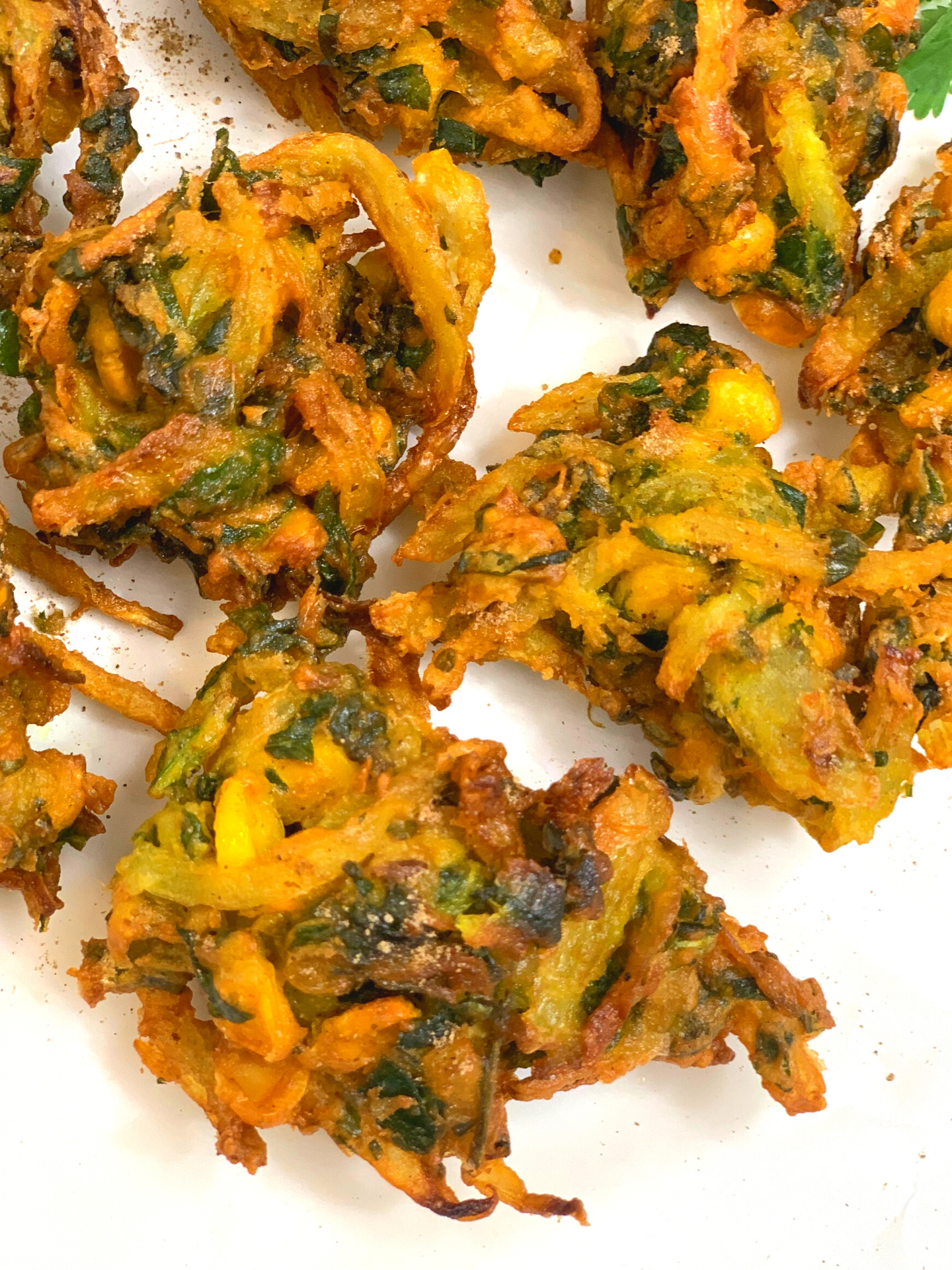 Crispy Spinach Corn Pakoda Indian Veggie Delight