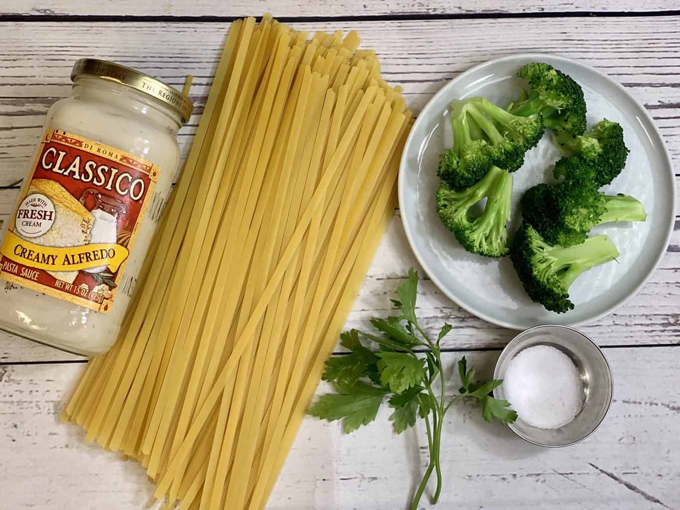 Instant Pot Fettuccini Alfredo Ingredients