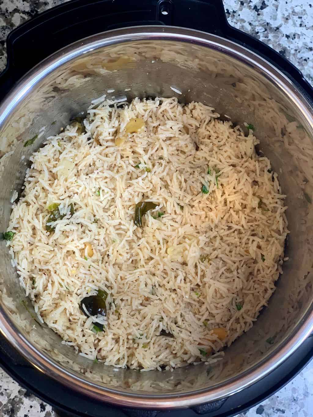 biranji anna in instant pot insert