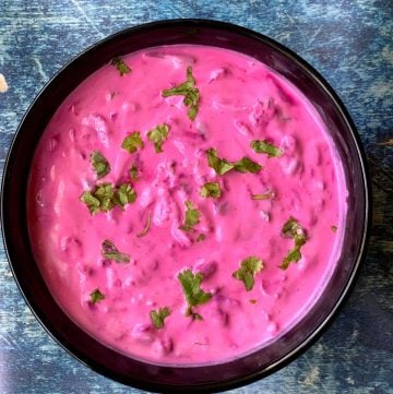 beetroot raita