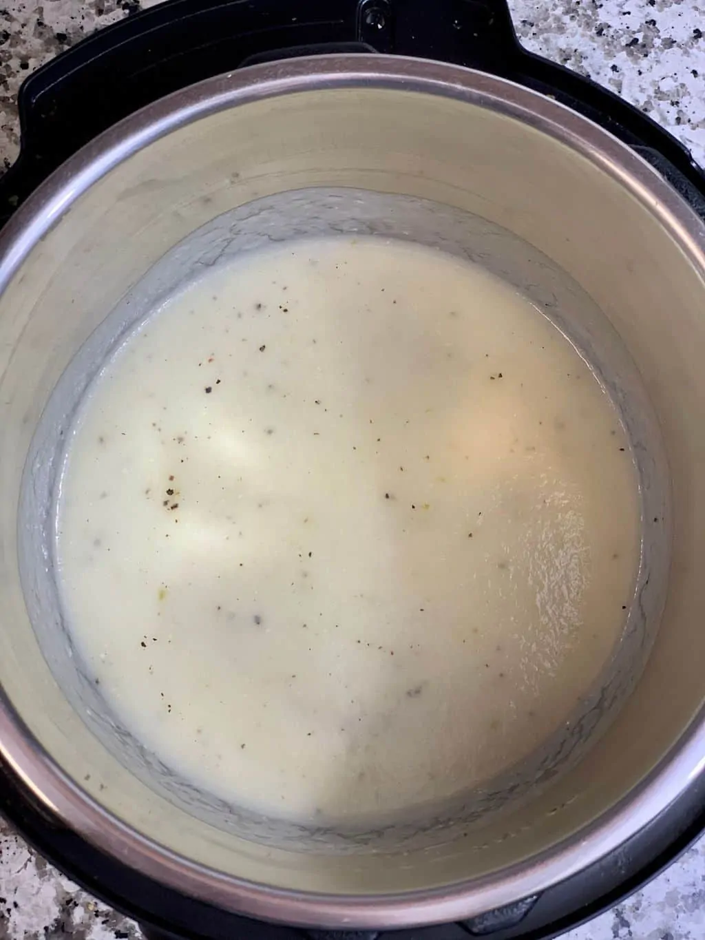 Keto Friendly Soup (bottle gourd soup) in the instant pot insert