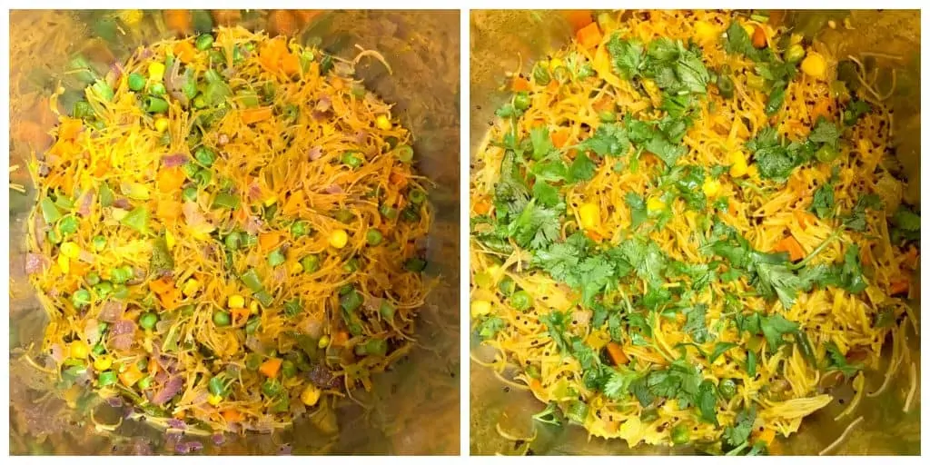 step to add lime juice and cilantro collage