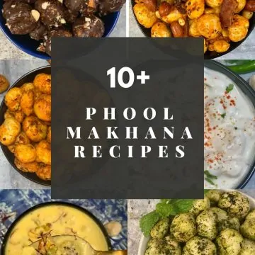 phool makhana recipes collage