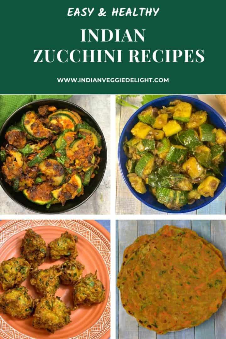 Indian Zucchini Recipes - Indian Veggie Delight