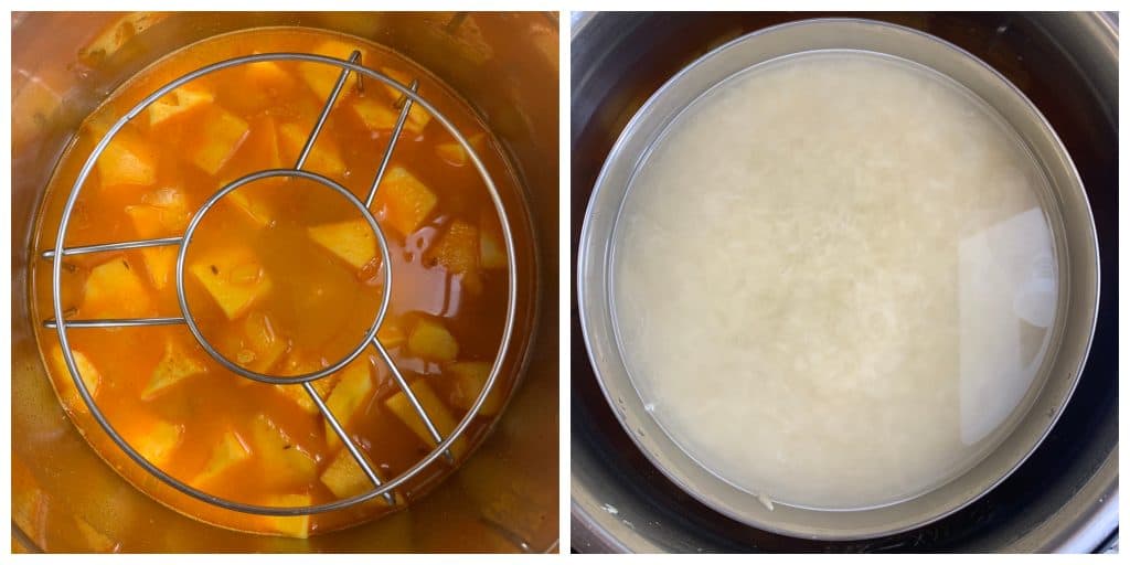 step to cook dal with rice pot in pot collage