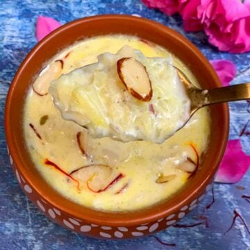 Lauki Ki kheer in a spoon