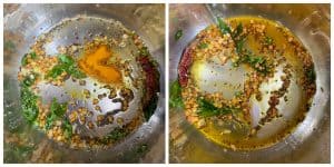 step to add turmeric powder collage