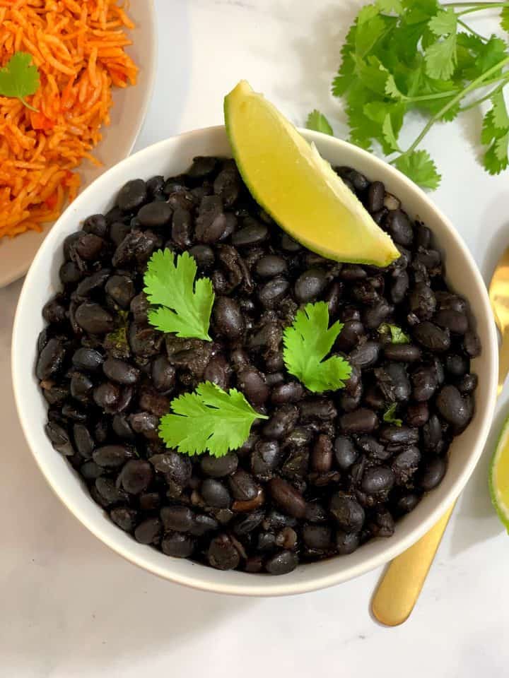 Instant Pot Mexican Black Beans - Indian Veggie Delight