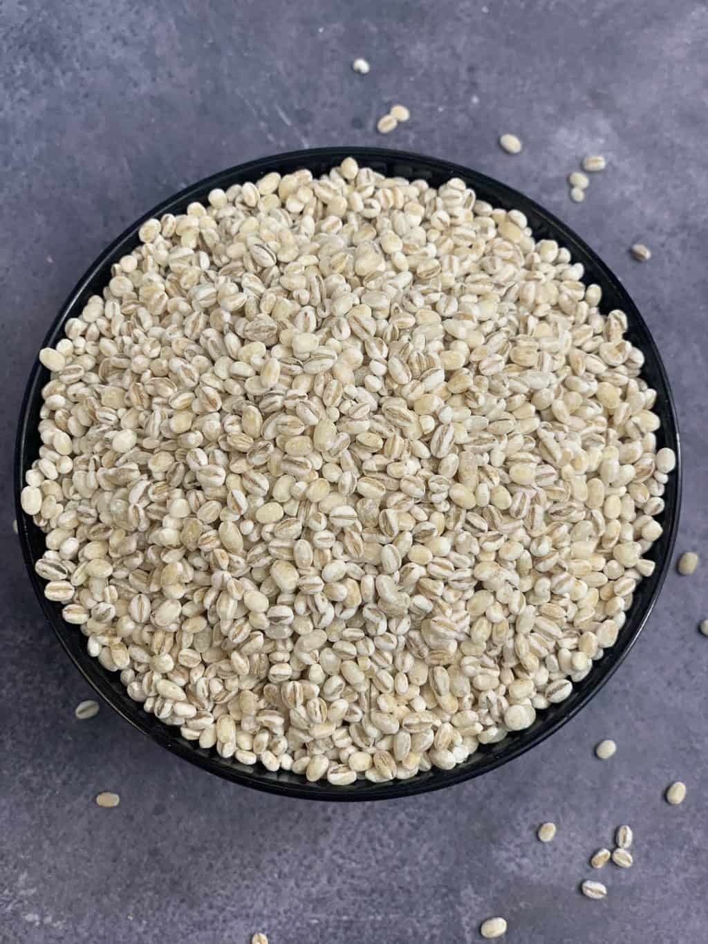 Pearl Barley Millet in a bowl