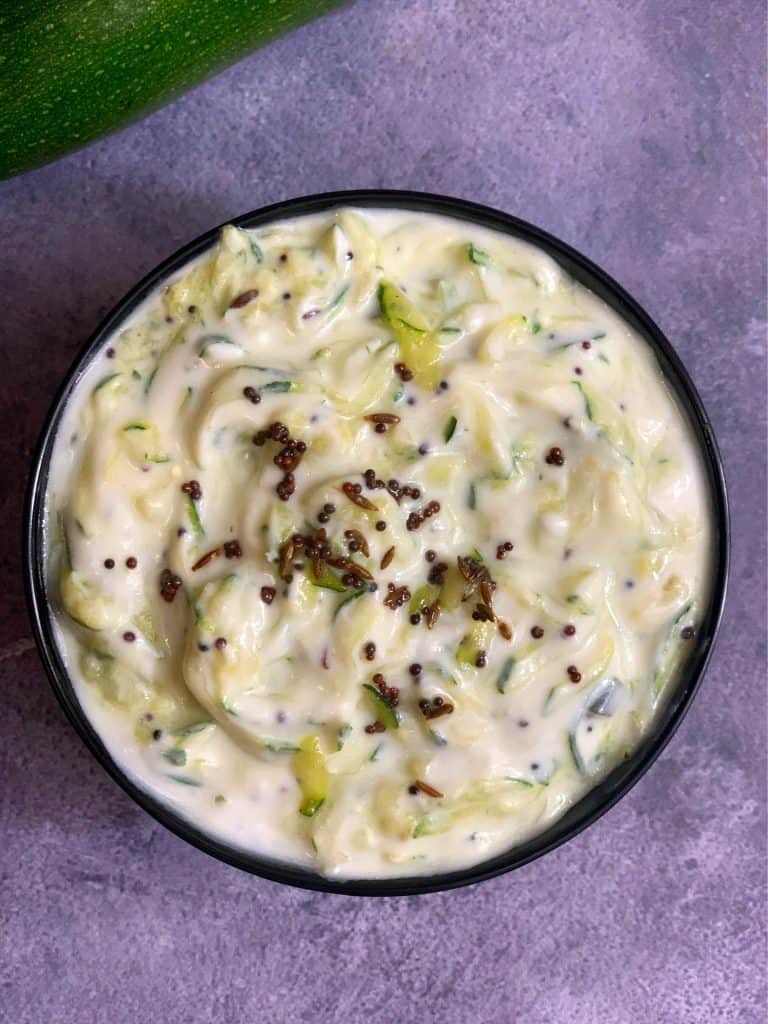 Zucchini Raita Recipe - Indian Veggie Delight