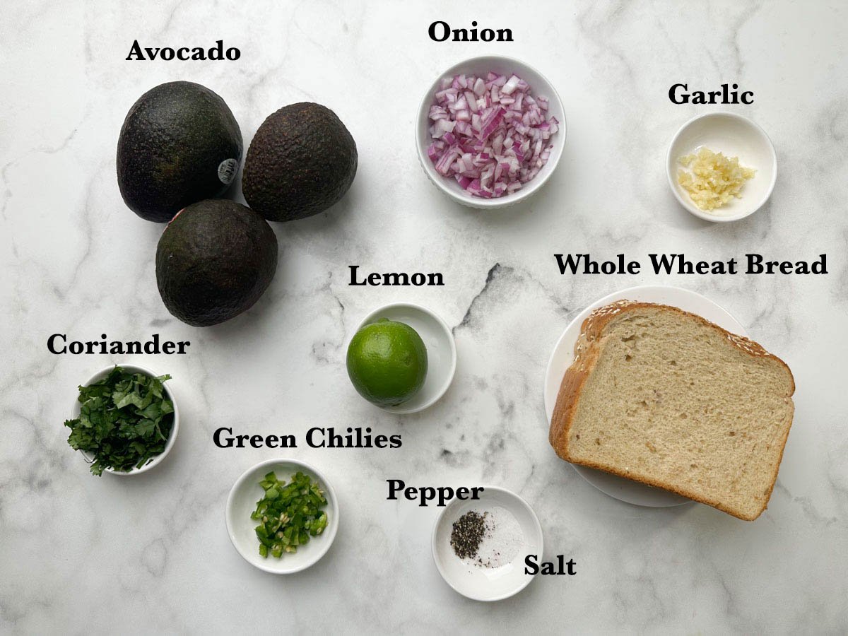 guacamole sandwich ingredients