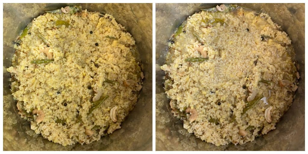 Millet Pongal (Instant Pot & Stovetop) Indian Veggie Delight