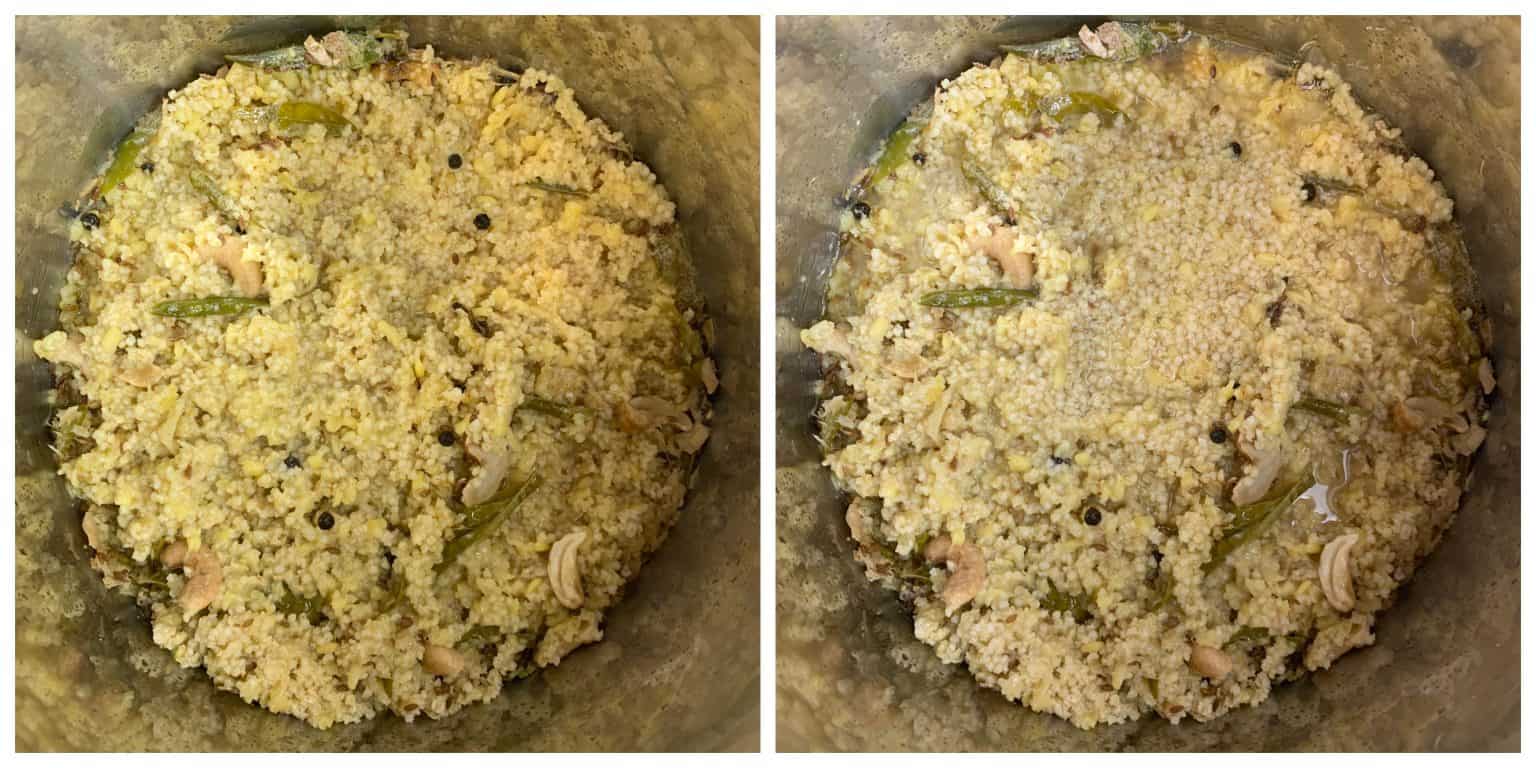 Millet Pongal (Instant Pot & Stovetop) Indian Veggie Delight