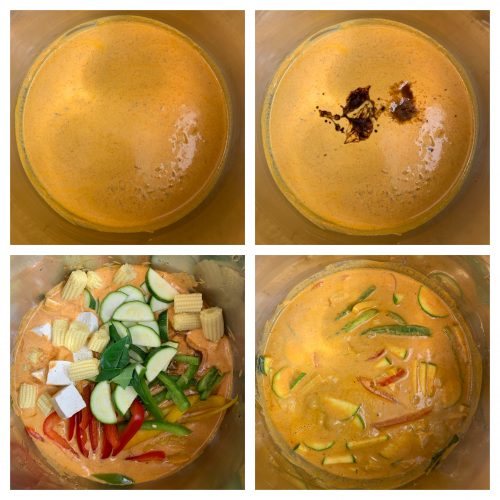 Instant Pot Thai Red Curry with Vegetables Indian Veggie Delight