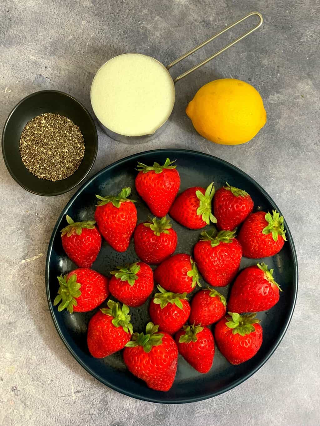 Strawberry Chia Jam ingredients