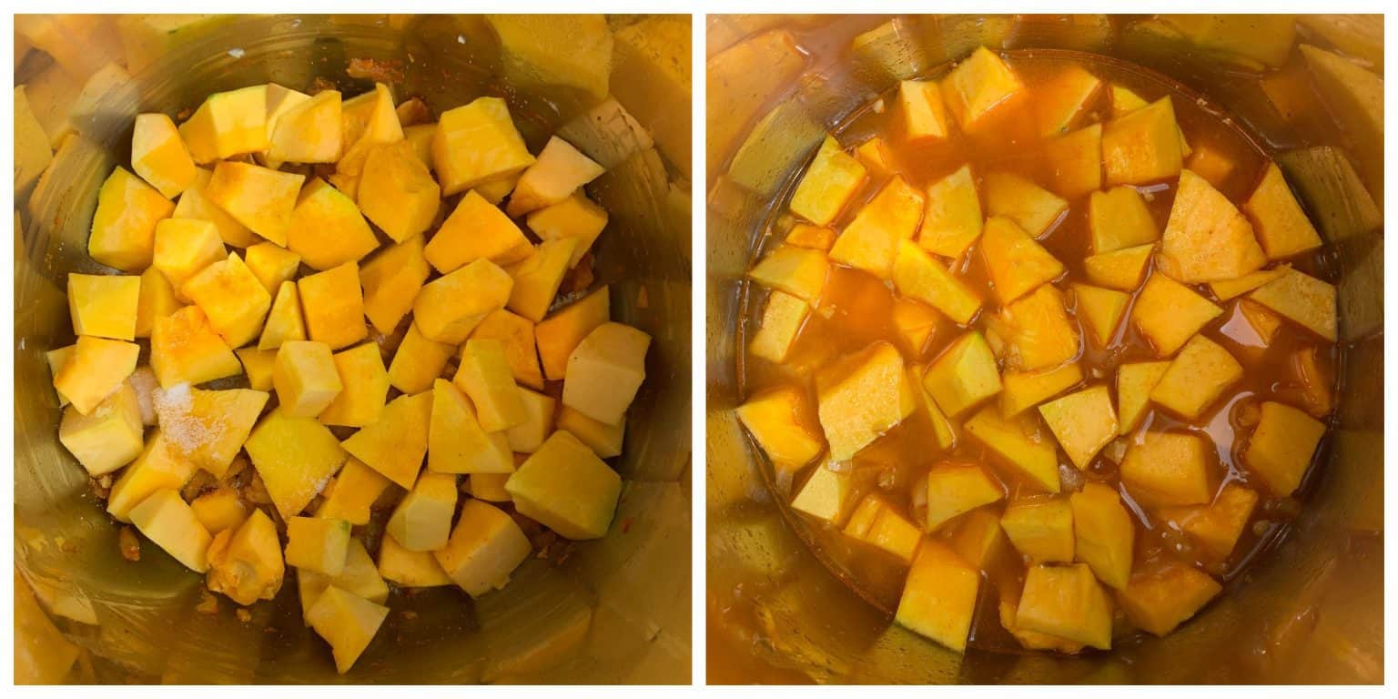 Thai Pumpkin Soup Instant Pot Indian Veggie Delight