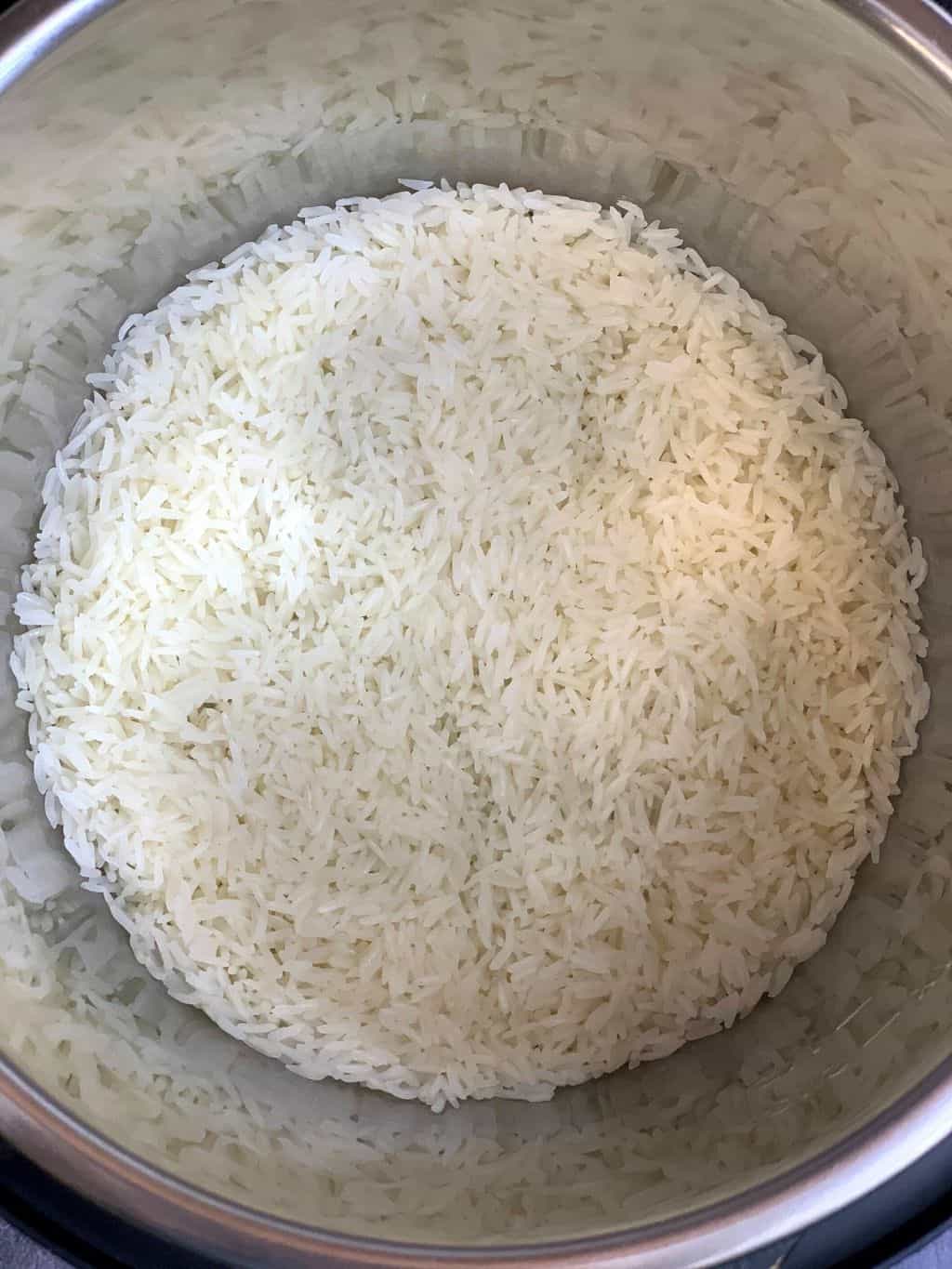 cooked dish in the insert