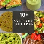 indian avocado recipes collage