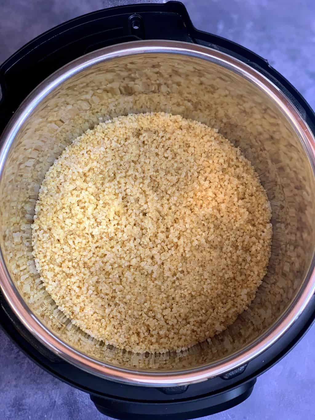 One Minute Pressure Cooker Quinoa – Perfect Every Single Time!