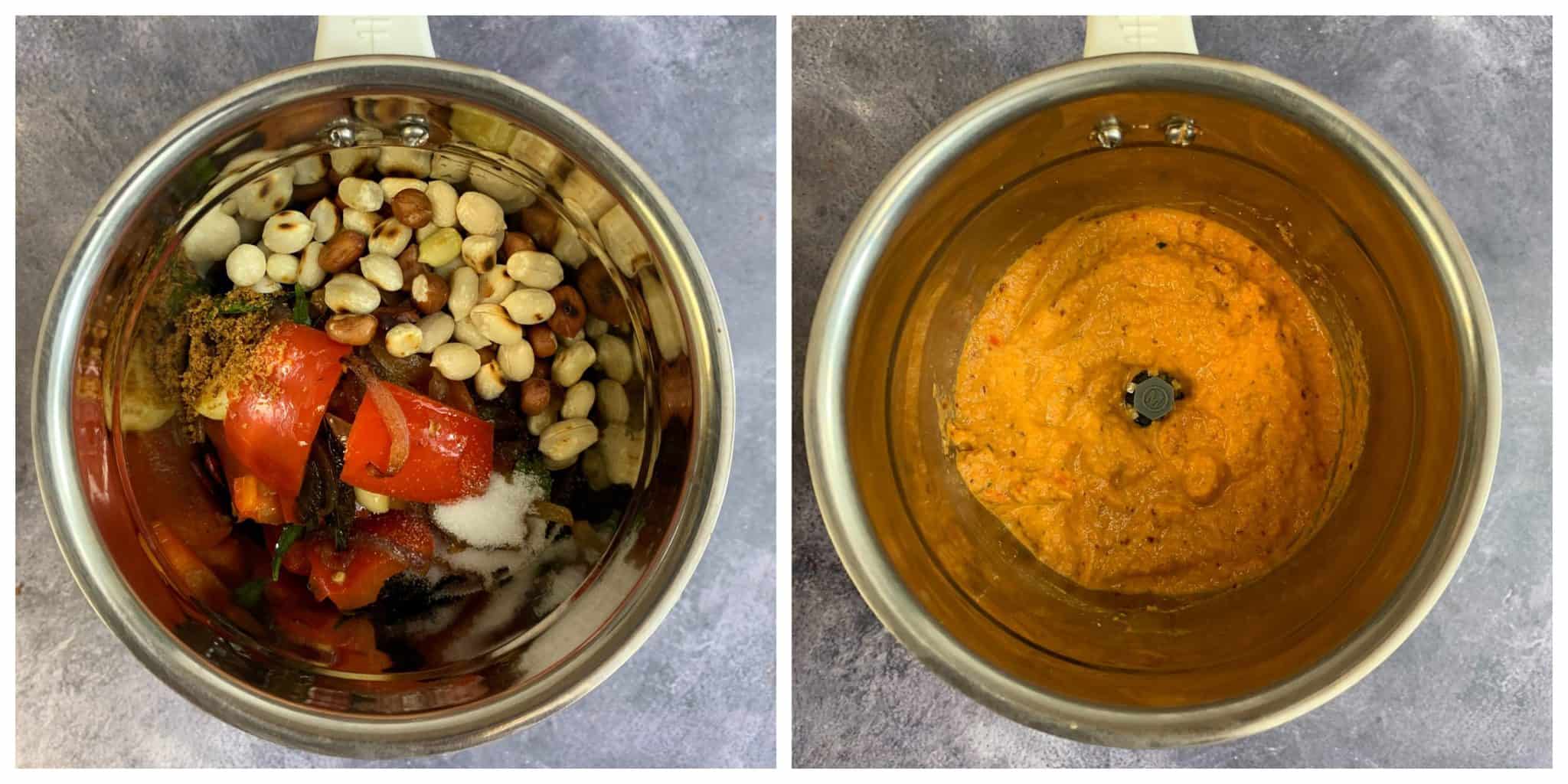 Red Bell Pepper Chutney Recipe (Capsicum Chutney) Indian Veggie Delight