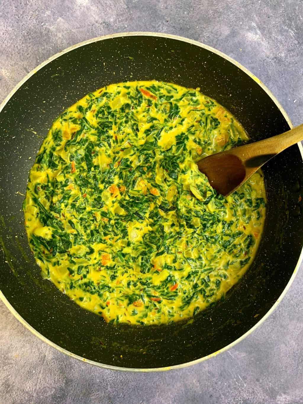 The Best Indian Creamed Spinach - Indian Veggie Delight