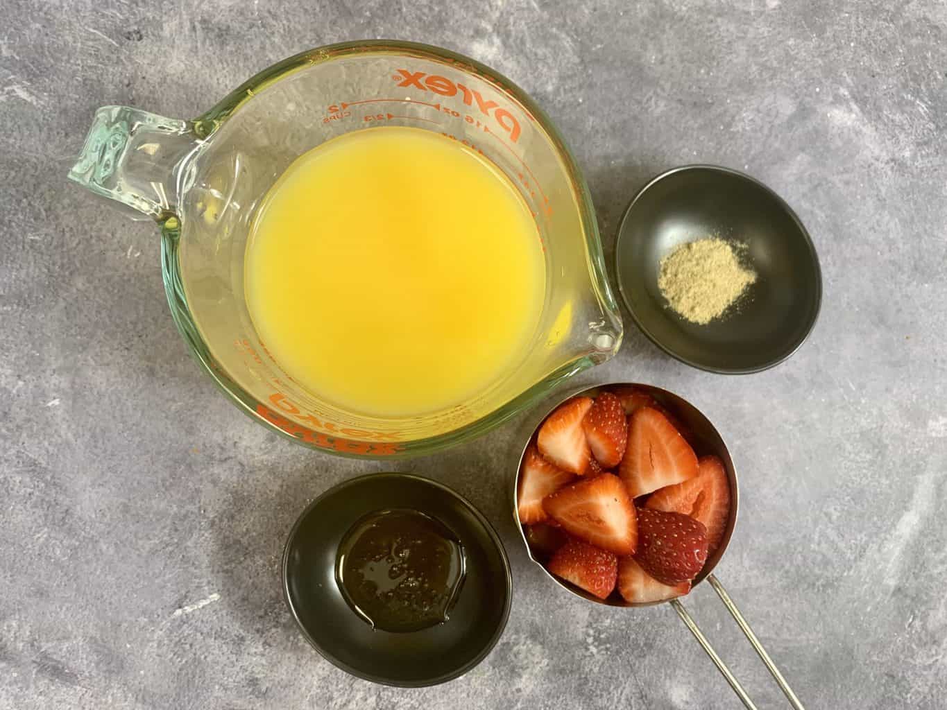 Strawberry Orange Juice ingredients