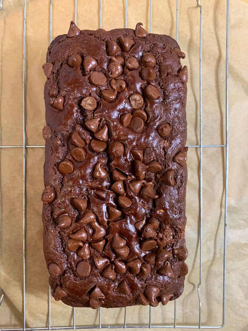 zucchini cake with chocolate chips