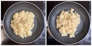 step to add cardamom powder to the mixture and mix well collage