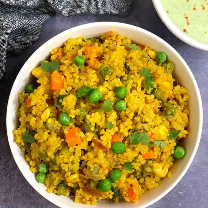 Quinoa Recipes - Indian Veggie Delight