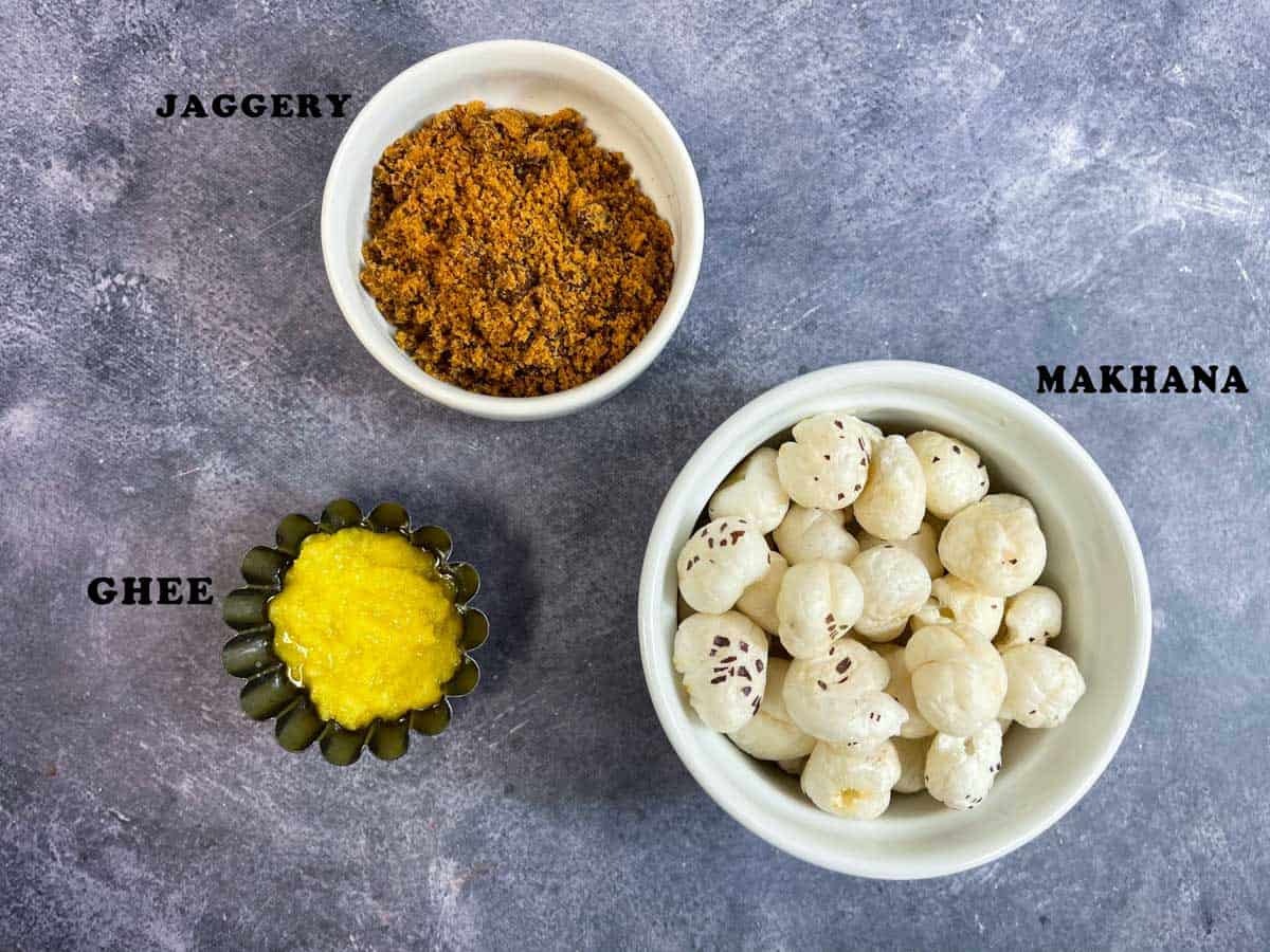 Caramel Makhana Ingredients