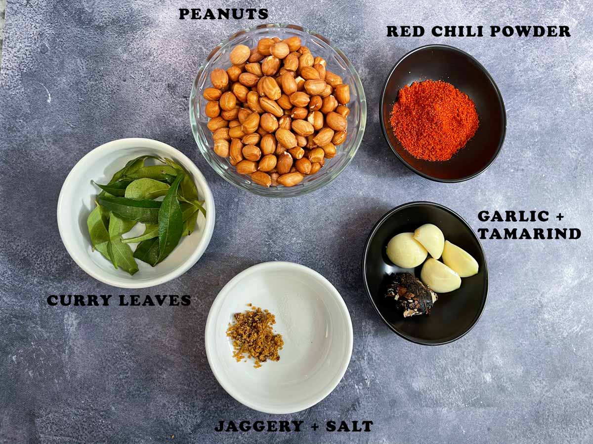 Peanut Chutney Powder Ingredients