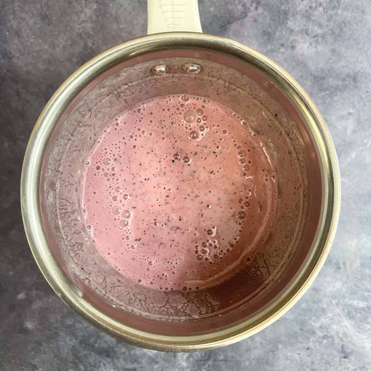 berry smoothie in a blender