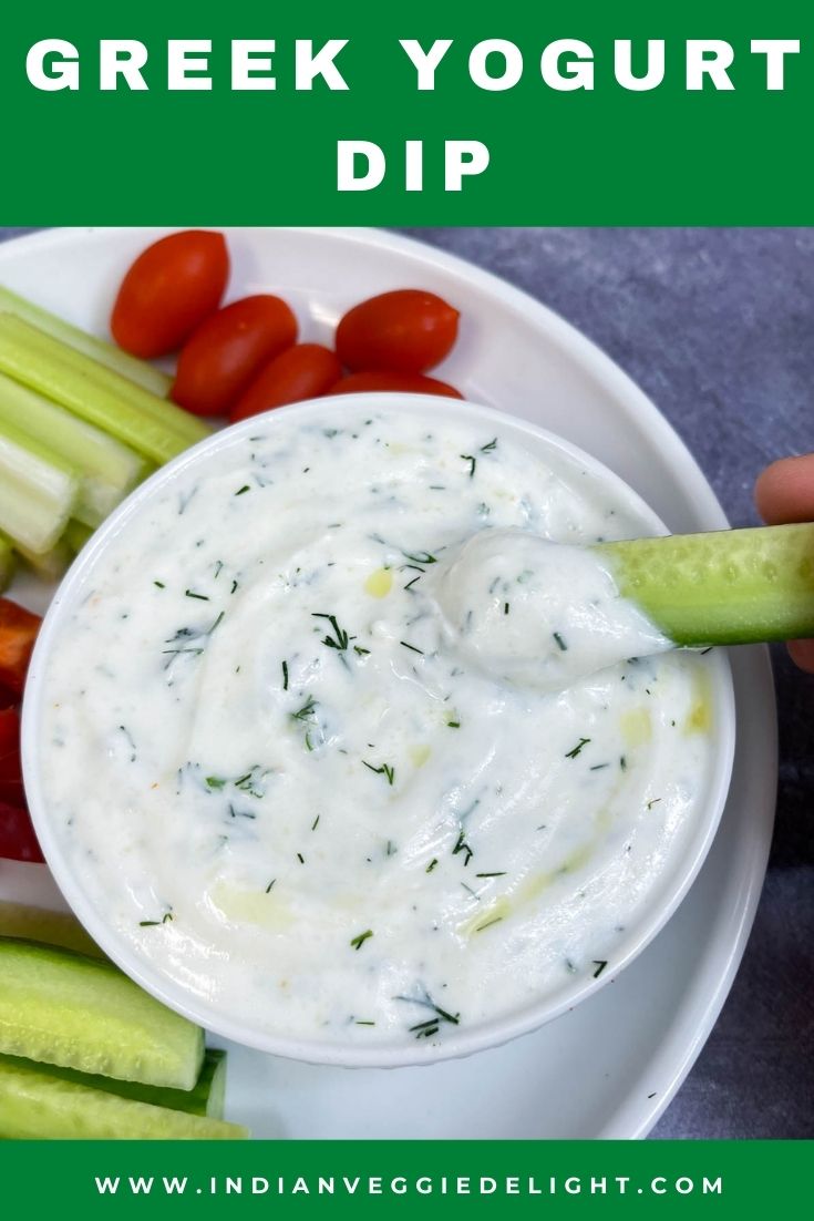 Yogurt Dip Indian Veggie Delight