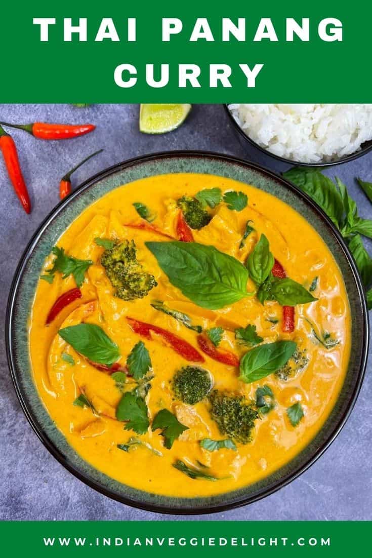 Thai Panang Curry with Vegetables Instant Pot - Indian Veggie Delight