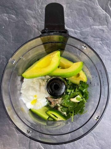 step to add all ingredients in a food processor