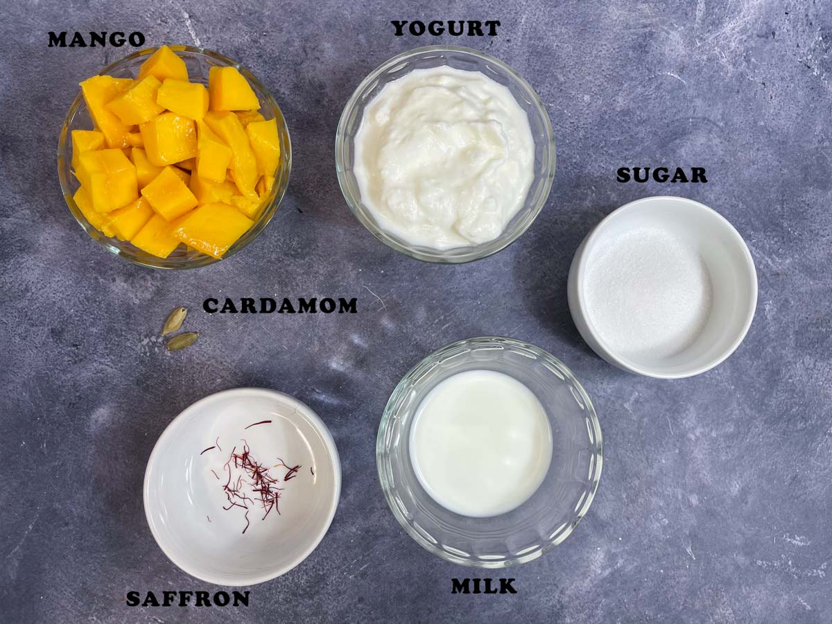 Mango Lassi Ingredients