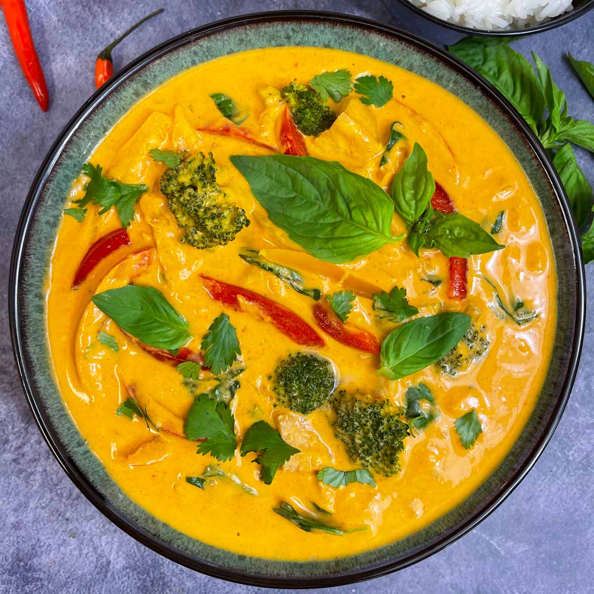 Thai Panang Curry with Vegetables Instant Pot - Indian Veggie Delight