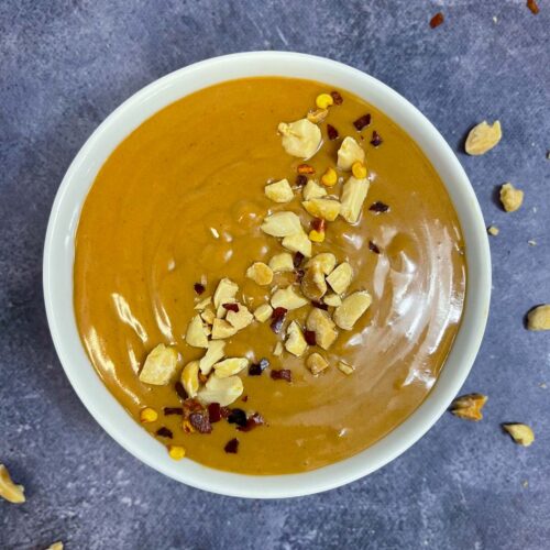 Thai Peanut Sauce {Dressing} Indian Veggie Delight