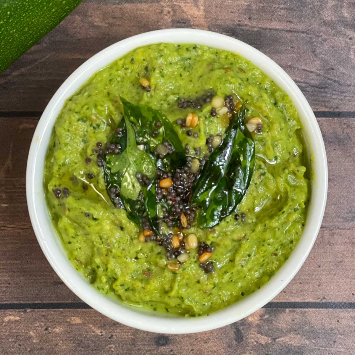 Zucchini Chutney | Indian Courgette Chutney - Indian Veggie Delight