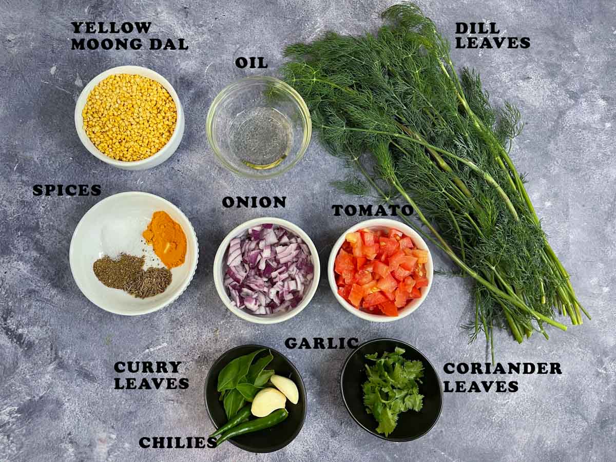 dil leaves dal ingredients