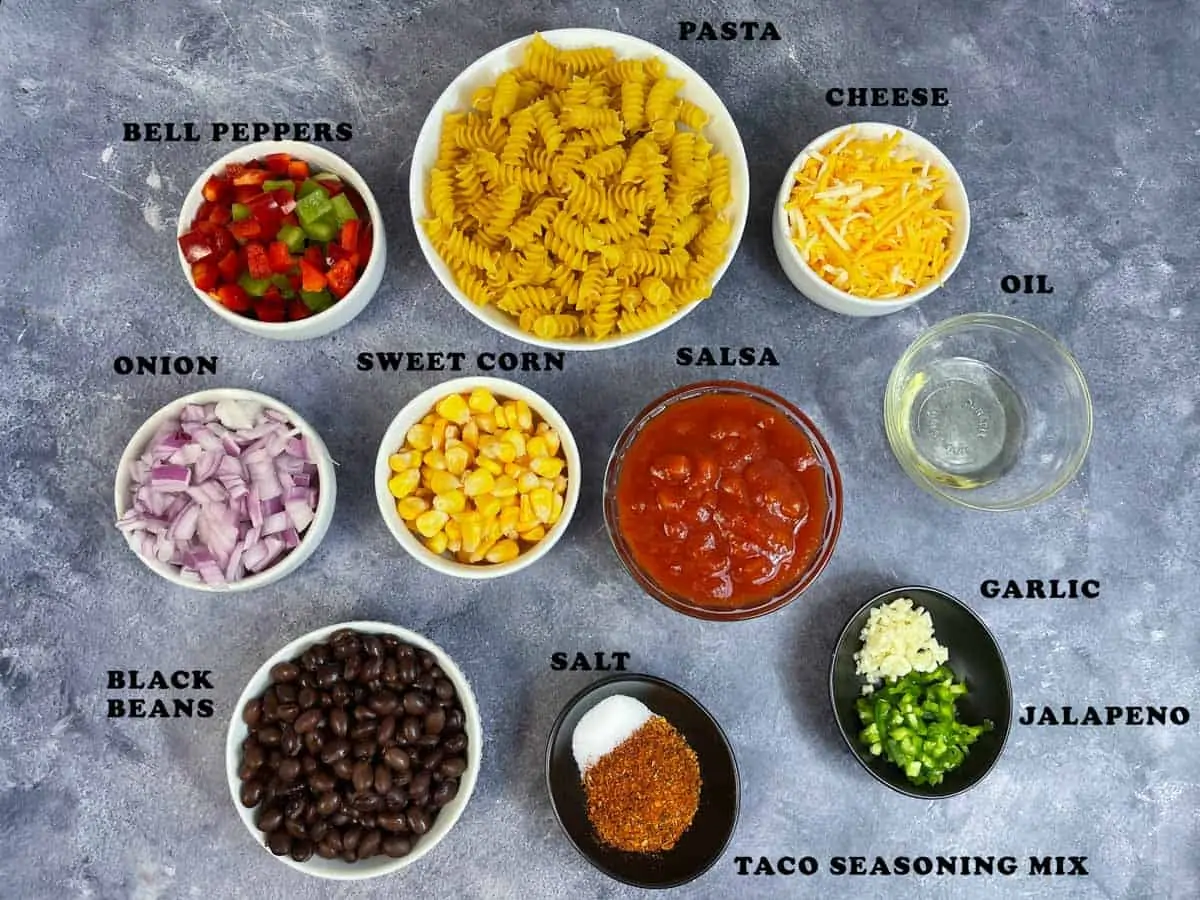 taco pasta ingredients