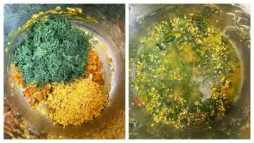 step to pressure cook dill dal collage