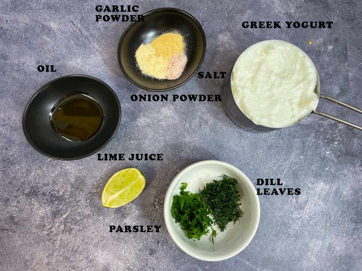 greek yogurt dipping sauce ingredients